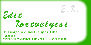 edit kortvelyesi business card