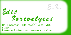 edit kortvelyesi business card